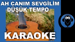 REİ - AH CANIM SEVGİLİM - Düşük Tempo / ( Gitar Karaoke )  / Sözleri / COVER Resimi