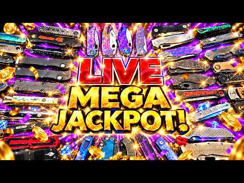 MYSTERY KNIFE GIVEAWAY LIVE! 20 NEW KNIVES + 8 KNIFE MEGA JACKPOT! - Knives & Knonsense
