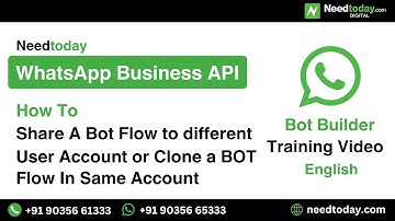 How To Share A Bot Flow To Different User Account or Clone A Bot Flow In Same Account - WhatsApp API