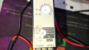 Omron timer H3DKZ Star delta timer setting & knowledge 