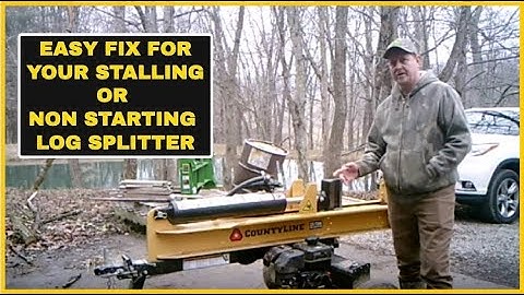 #7 CountyLine 25 Ton Log Splitter Stalls and Won