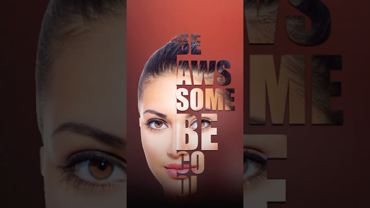 "Creating Stunning Face Typography in Photoshop | Easy Tutorial"