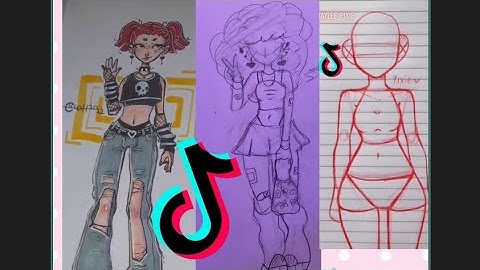 HOW TO DRAW BODIES *BEST VIDEOS* TIKTOK BEST BODY TUTORIALS💗😝 ◇artloverkenzie◇