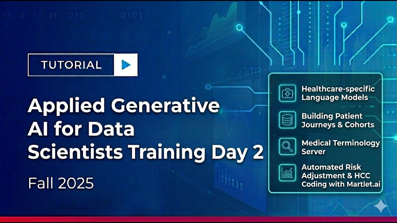 Applied Generative AI for Data Scientists Training Day 2 - YouTube