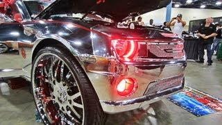 FULLY CHROME Supercharged Camaro SS on 32" Forgiato Maglia !