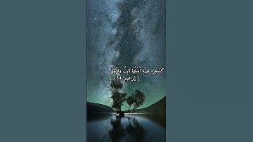 ﴿ أَلَمْ تَرَ كَيْفَ ضَرَبَ اللَّهُ مَثَلًا كَلِمَةً طَيِّبَةً)تلاوة رائعه للقارئ الشيخ/ياسر الدوسري