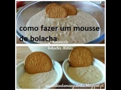 COMO FAZER MOUSSE DE BOLACHA-DAVID MARTINS