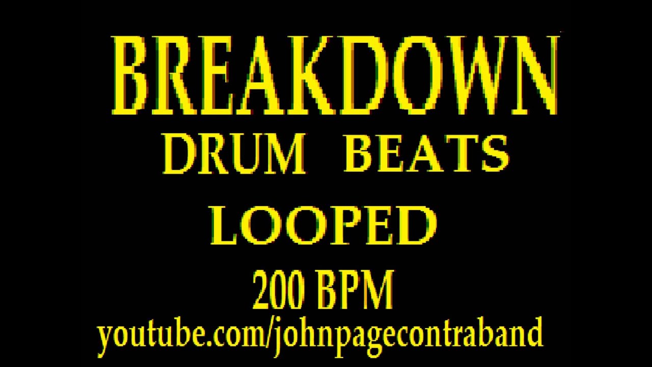 BREAKDOWN DRUM LOOPS TRACK 200 BPM