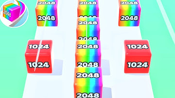 Jelly Run 2048 Color Number Infinity Walkthrough Level Up Asmr Gameplay | #ballrun2048