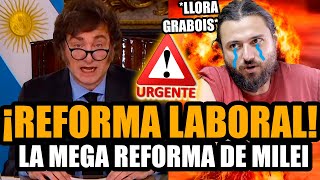 MILEI AVANZA CON UNA NUEVA REFORMA LABORAL *LLORA GRABOIS* | FRAN FIJAP