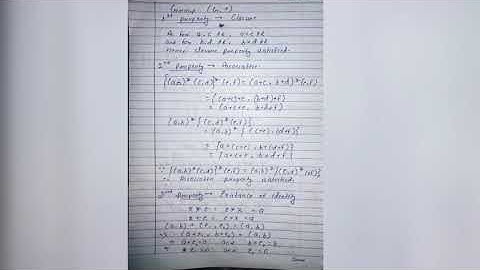 let G={(a, b) :a,b€R} and * be a binary operation defined by (a, b) *(c, d)=(a+c, b+d)for all abcd€R