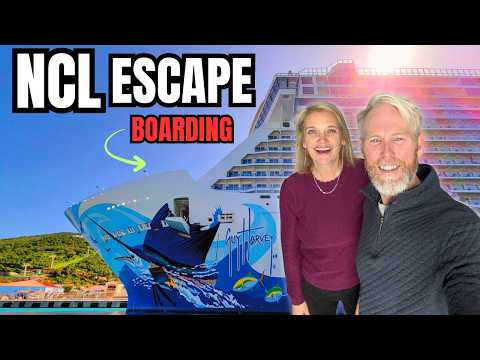 Boarding Norwegian Escape 🚢 Our Cruise Adventure Begins! (plus Must See Show!!)