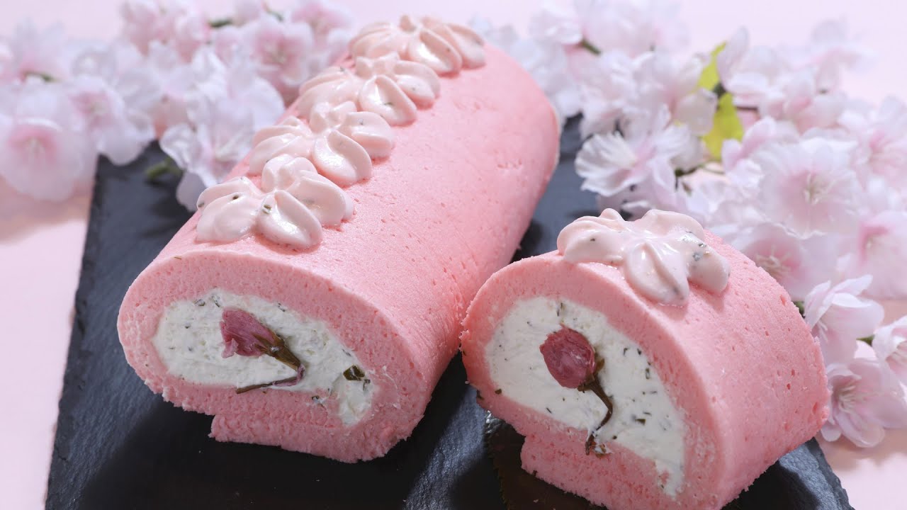 読売kodomo新聞 春色のスイーツ 桜のロールケーキ を作ろう Youtube