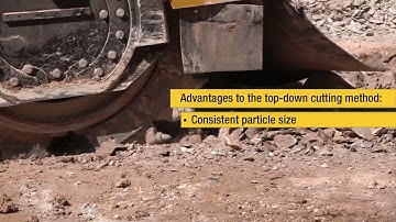 Vermeer T1255 SSDD Surface Miner – Top-down Cutting