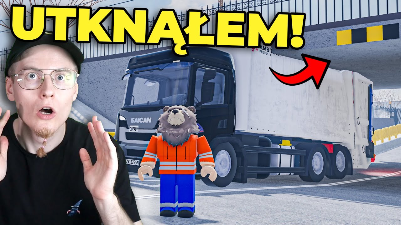 NAJGORSZE MIEJSCE DO PRZEJAZDU ŚMIECIARKĄ w PCD - Hogaty w Roblox - Polish Car Driving