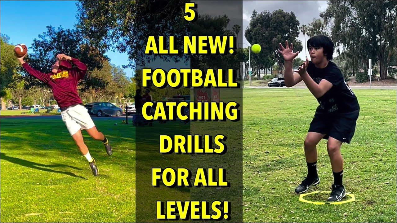 5 ALL NEW FOOTBALL CATCHING DRILLS FOR ALL LEVELS! YouTube