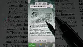 Los Diez Mandamientos..🙏🏻🙏🏻