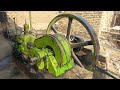 Beautiful Green Asia Old Black Desi Feul Engine Working Good Condition