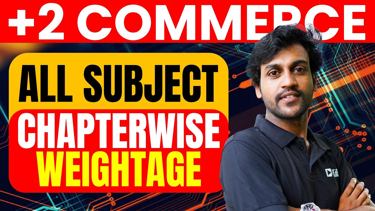 Plus Two Commerce | All Subject Chapter Wise Weightage | Exam Winner