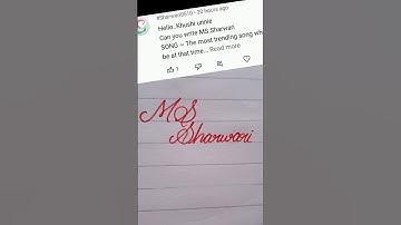 MS sharwari name write in cursive writing #cursive#writing#beautiful#name#shorts