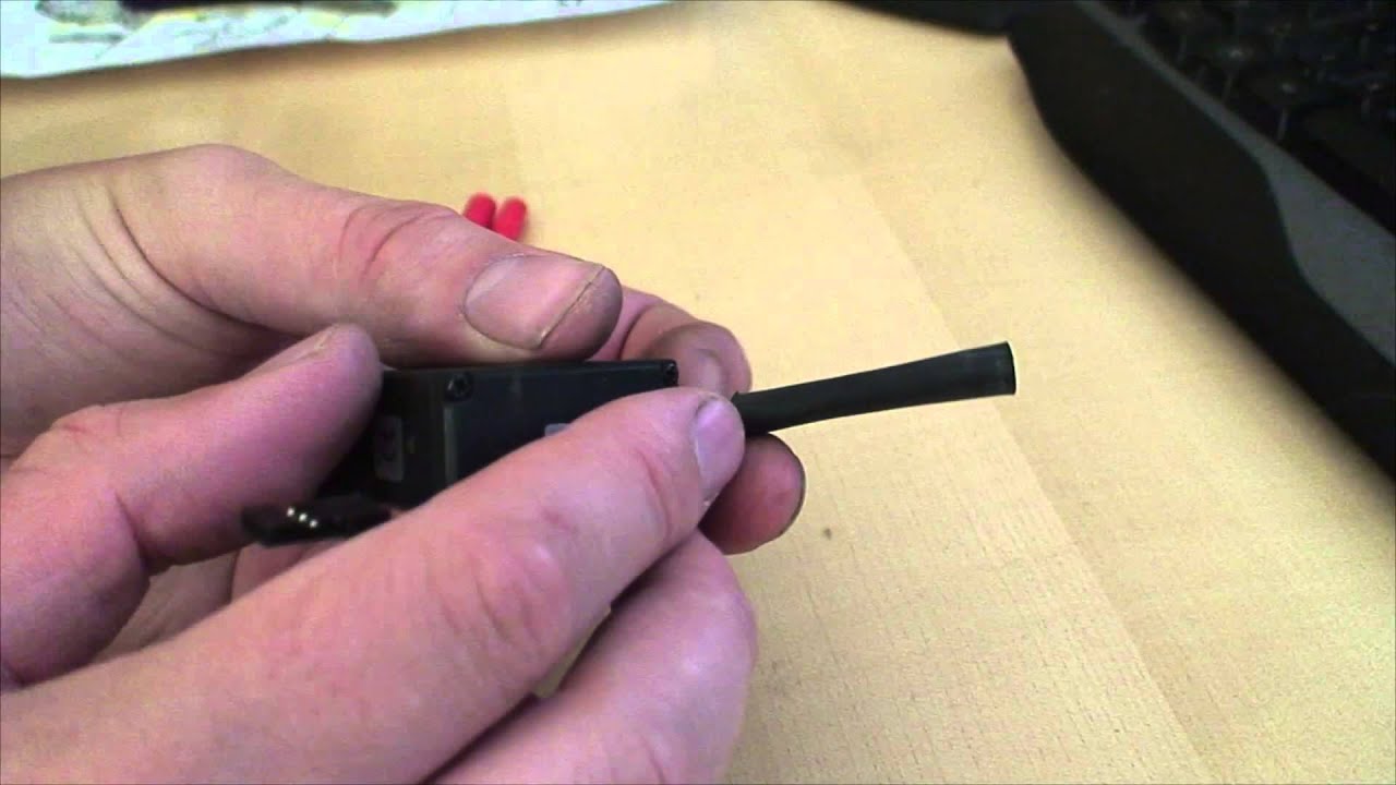 Shortening servo wire by folding and using heatshrink YouTube