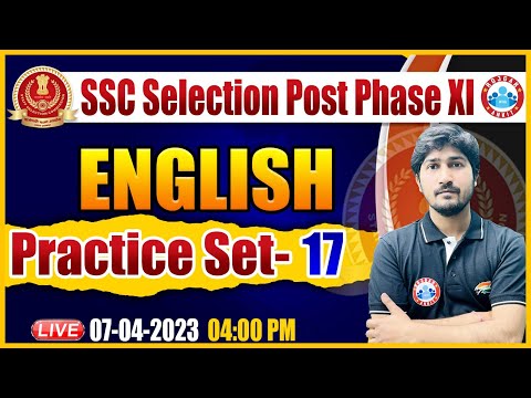 SSC  Phase 11 Vacancy 2023 | Phase 11 English Practice Set | SSC Phase 11 English Class By Vipin Sir