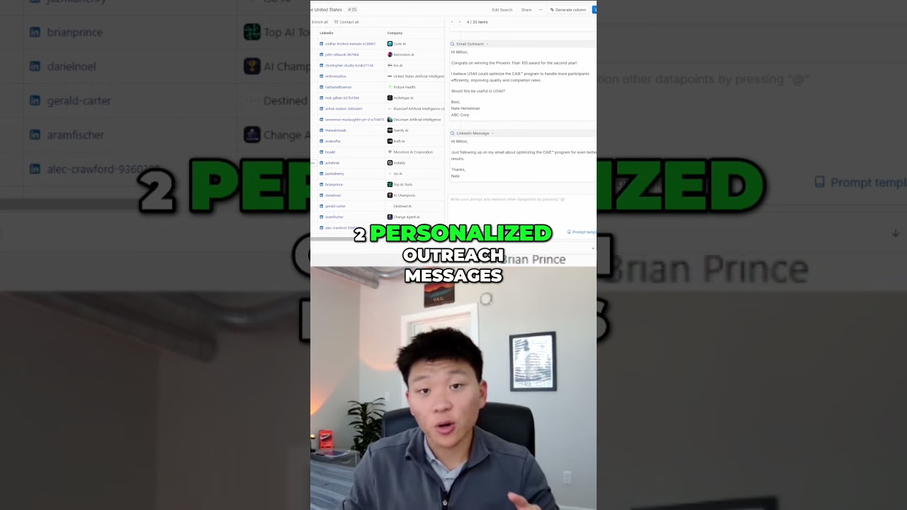 Do sales research and outreach with AI 