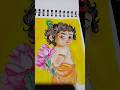 Little krishna water colordrawing #krishnapainting#krishnadrawing #krishna#watercolorpainting #music