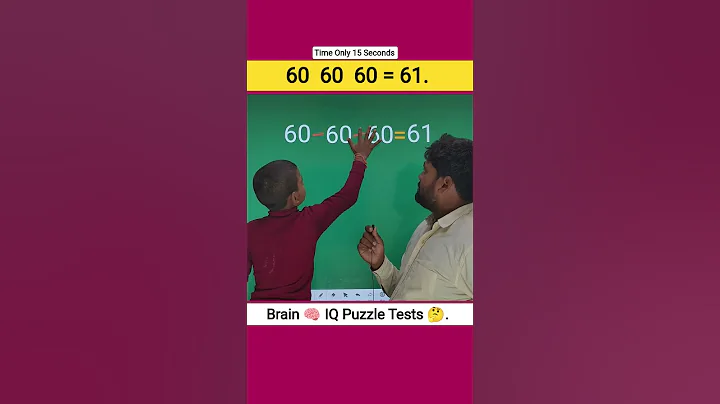 99% Fail This Puzzle 😱 | 60 60 60 = 61? #MathPuzzle #BrainTeaser #Shorts