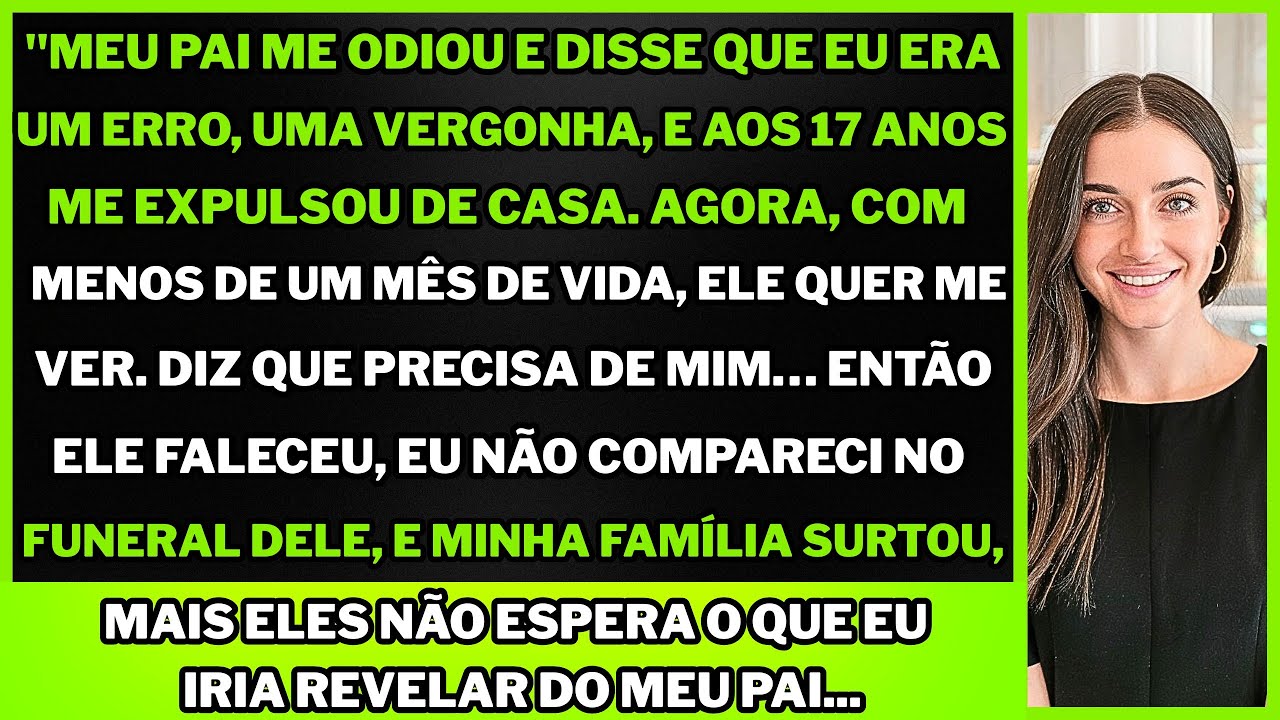 "Meu pai me odiou por anos e me expulsou aos 17. Ignorei o funeral… e minha família surtou."