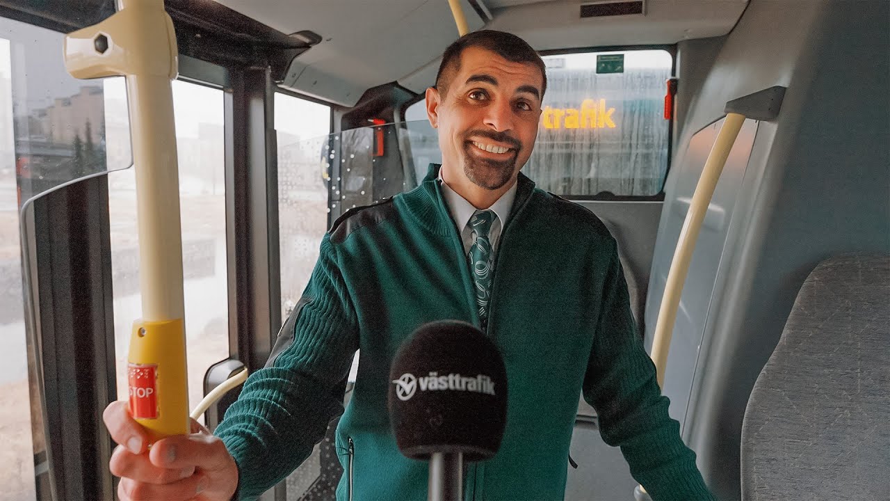 Häng med Goran som kör elbuss