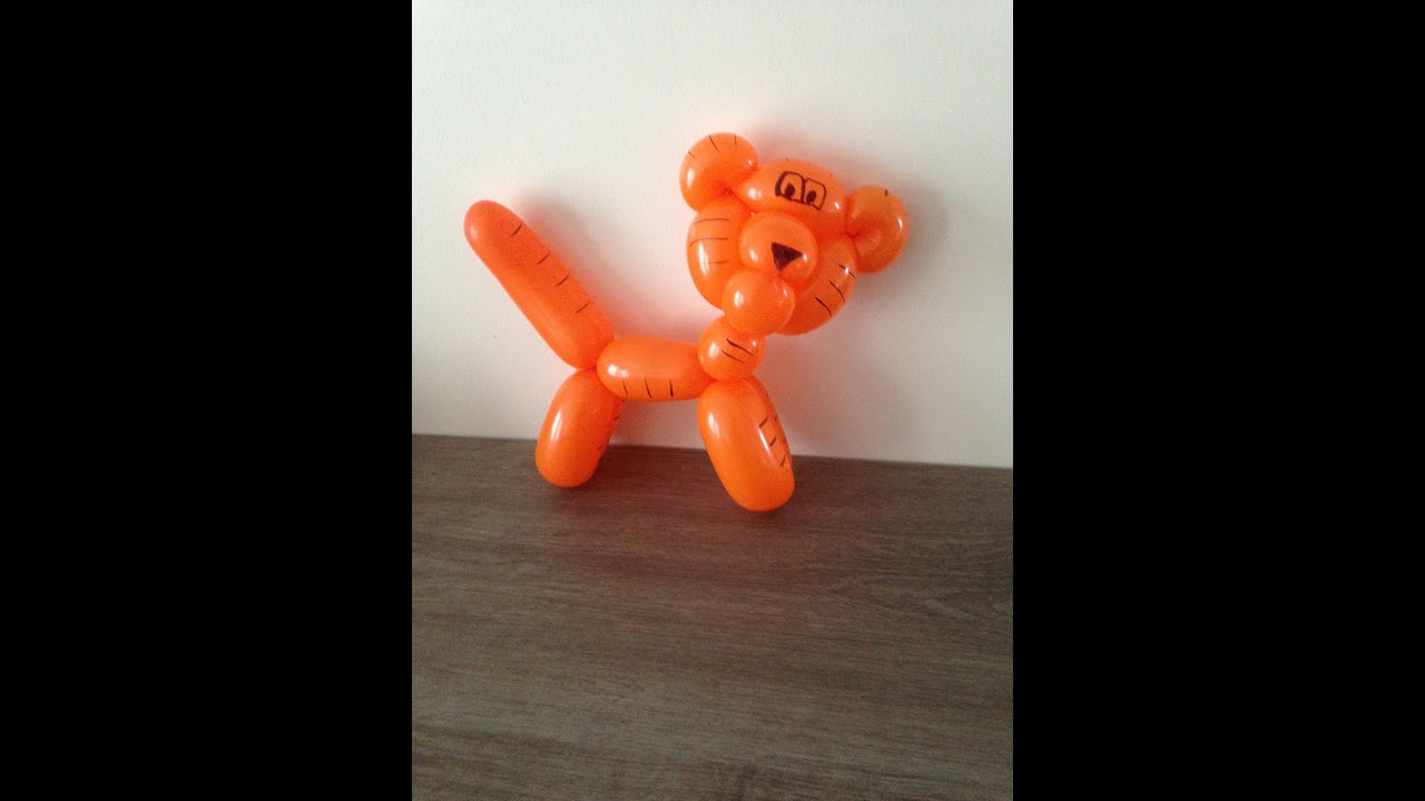 [TUTO] Sculpture de ballon : le tigre - YouTube
