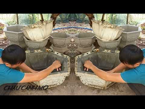 Video Tháo khuôn chậu lục giác 65 đơn giản - youtube