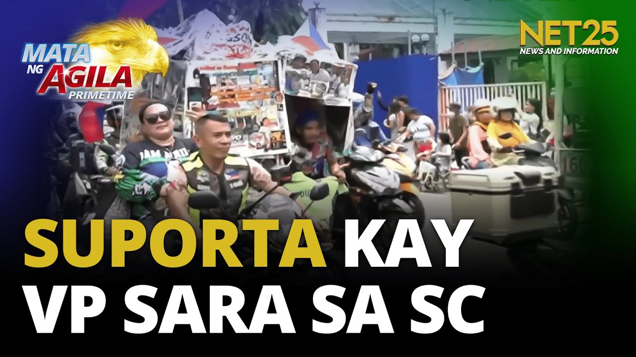 Supporters ni VP Sara nagtipon sa Korte Suprema