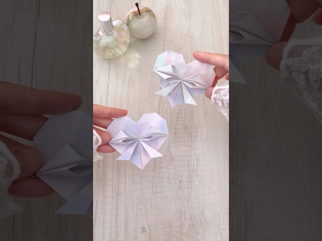シンプルなハートと虹