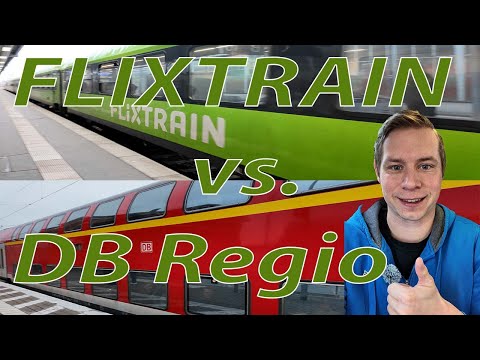 With FLIXTRAIN and RegionalExpress 1st class double decker to Hamburg main station