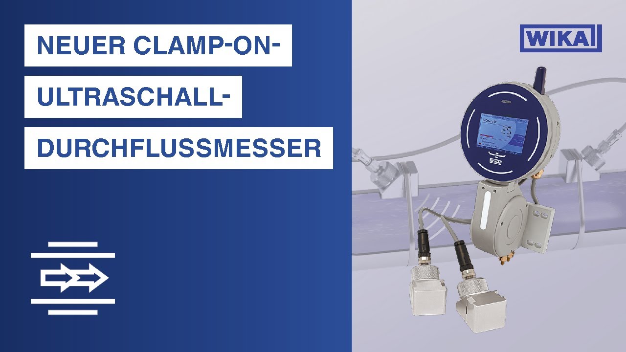 FLC-CS4 Clamp-on-Ultraschall-Durchflussmesser von WIKA: Genaue, nicht invasive Durchflussmessung