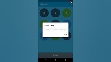 Simple tic tac toe with flutter