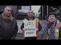 RMT general secretary Mick Lynch joins picket line as strikes bring railways to standstill