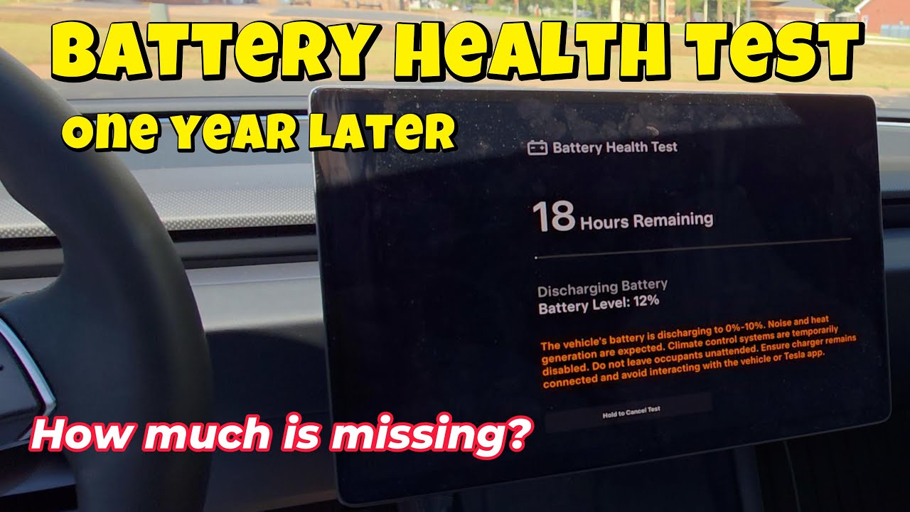 Tesla Battery Health Test on a 1-year-old Model 3 Performance
