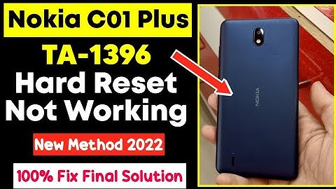 Nokia C01 Plus (TA-1396) Hard Reset | TA-1396 Pin Lock, Pattern Lock Remove New Method March 2022