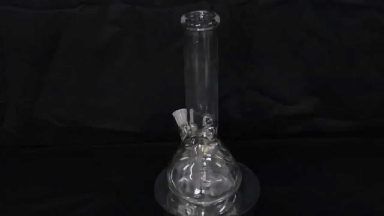 Water Pipe Beaker Bottom Clear 12"
