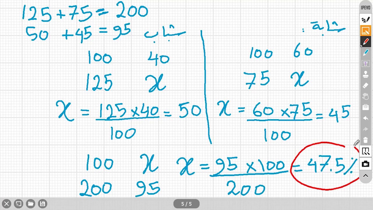 النسبة المئوية