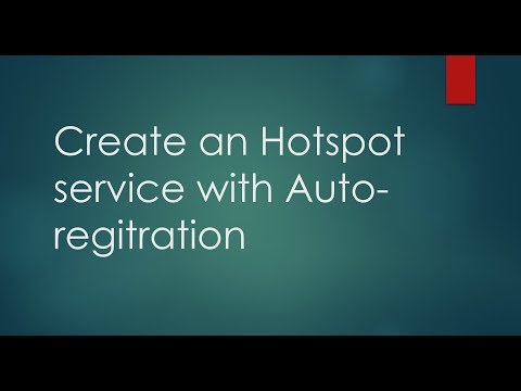 Build an HotSpot service with auto-registration