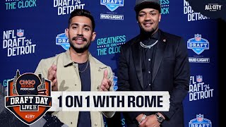 Chicago Bears WR Rome Odunze goes 1-on-1 with Nicholas Moreano at the 2024 NFL Draft | CHGO Bears