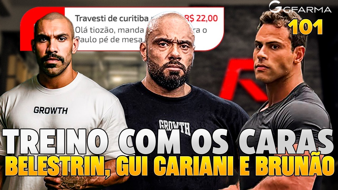 LEG DAY COM BALESTRIN, GUI CARIANI E BRUNÃO BATATA!!! LIVE 101