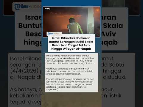 Israel Dilanda Kebakaran Buntut Serangan Rudal Skala Besar Iran Target Tel Aviv hingga Zona Al-Naqab