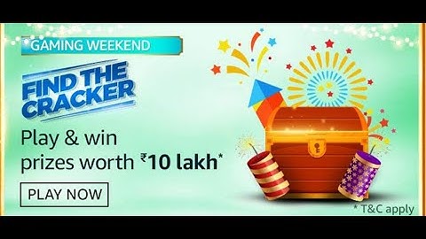Amazon Find The Cracker Quiz Answers Today Win 200000 Amazon Pay Balance 31 October 2020