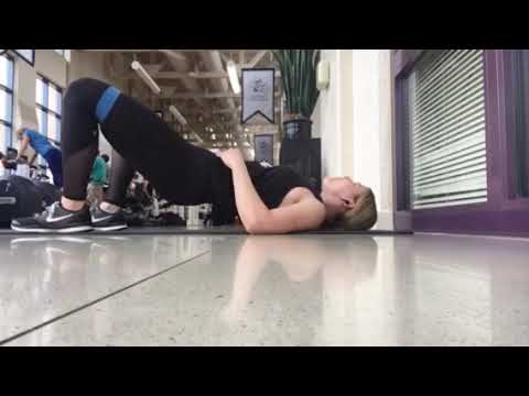 Banded floor hip thrusts w/ pulse
