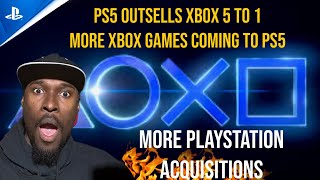 PS5 Outsells Xbox 5 To 1 - More Xbox Games Coming To PlayStation- More PlayStation Acquisitions